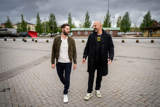Kristianstads tränare Anders Hallberg och HK Malmös