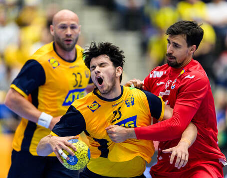 Nikola Roganovic of Sweden and Ivan Martinovic of Croatia
