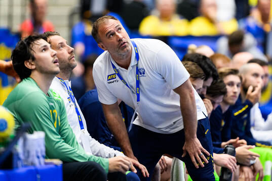 Assistant coach Patrik Fahlgren and Head coach Michael