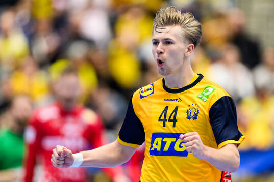 Leon Halén of Sweden celebrates