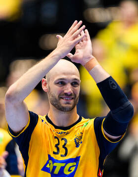 Lukas Sandell of Sweden celebrates