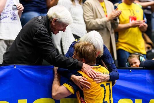 Axel Månsson of Sweden with family