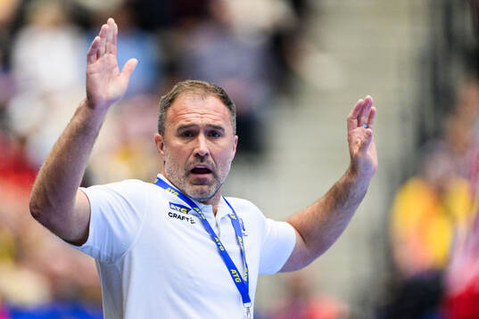 Head coach Michael Apelgren of Sweden