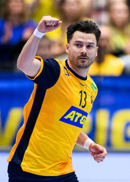 Sebastian Karlsson of Sweden celebrates