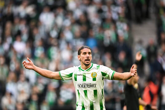 Hammarbys Nikola Vasic reagerar