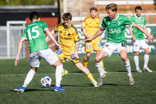 IFK Norrköpings Ryan Nelson och Brages Albin Sporrong