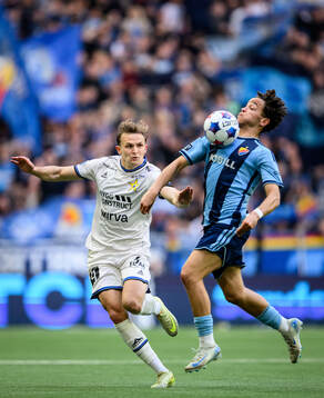 Sirius Oscar Krusnell och Djurgårdens Mikael Anderson