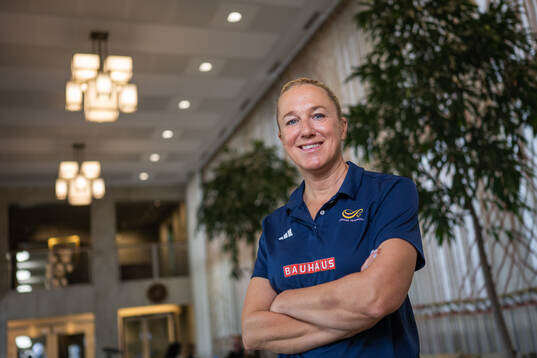 Sveriges förbundskapten Kajsa Bergqvist