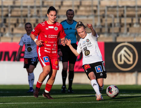 KIF Örebros Cajsa Rubensson och Örebro SKs Johanna