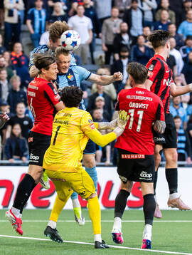 Brommapojkarnas Oliver Zandén och Djurgårdens Kristian