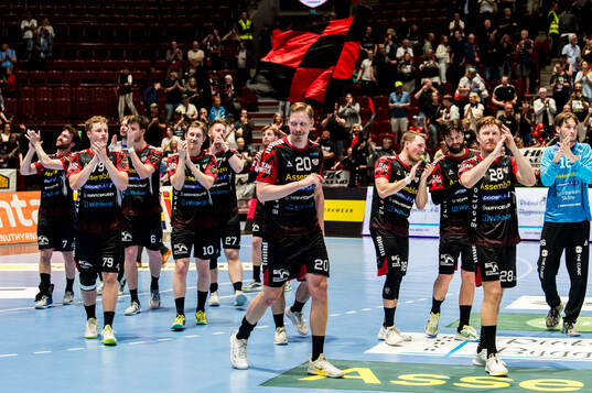 HK Malmös spelare jublar