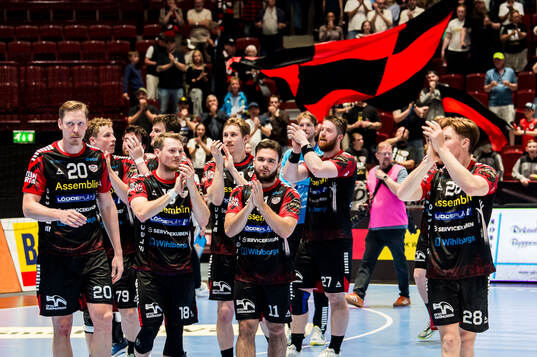 HK Malmös spelare jublar