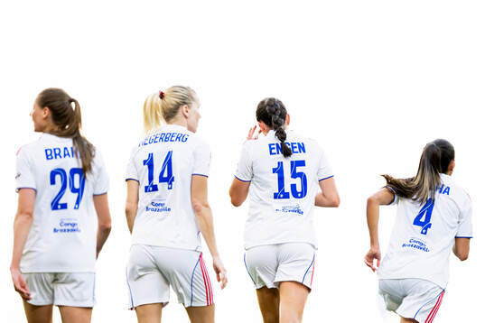 Jule Brand, Ada Hegerberg, Ingrid Engen and Selma Bacha of