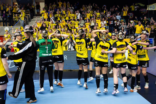 Sävehofs spelare jublar