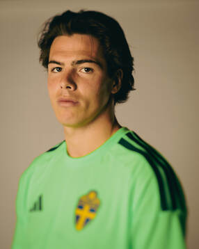 Goalkeeper Jacob Widell Zetterström of the Swedish