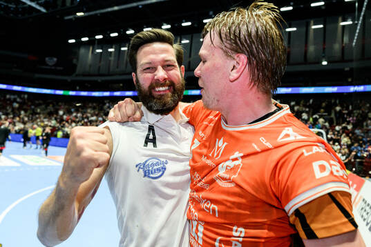 IFK Kristianstads tränare Anders Hallberg och Axel