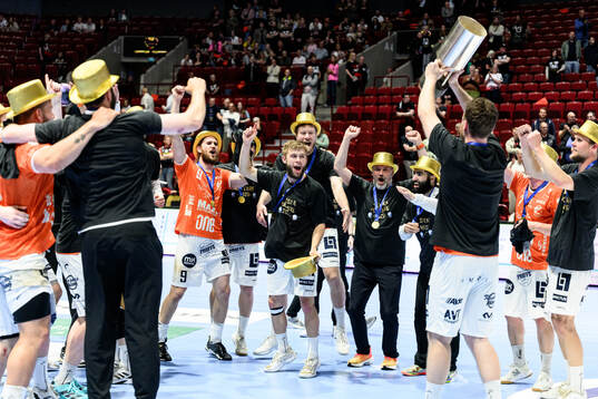 IFK Kristianstads spelare jublar