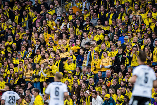 Spectators in the stands