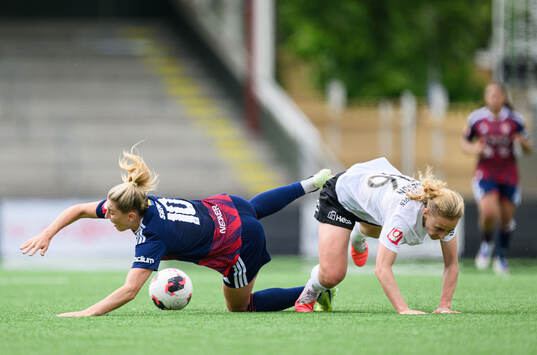 Rosengårds Remy Siemsen och Brommapojkarnas Ellen Gibson