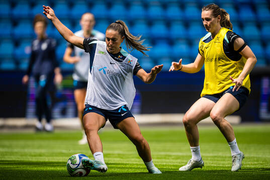 Vilde Bøe Risa and Elisabeth Terland of the Norwegian