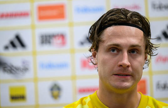 Mattias Svanberg of Sweden is interviewed