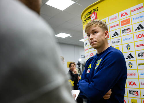 Daniel Svensson of Sweden is interviewed