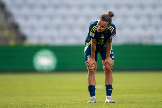 Julia Zigiotti Olme of Sweden looks dejected