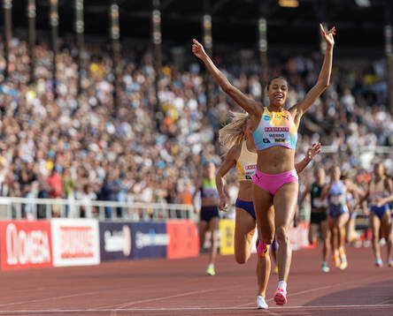 Audrey Werro of Switzerland celebrates