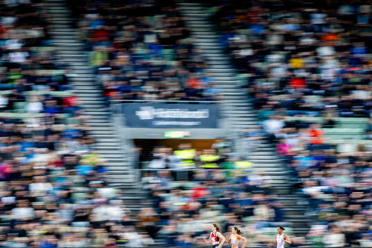 Elisabeth Slettum and Amalie Iuel of Norway compete in