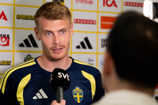 Eric Smith of the Swedish men's national football team