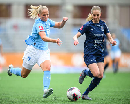 Malmö FFs Tuva Skoog och Eskilstuna United DFFs Beatrice