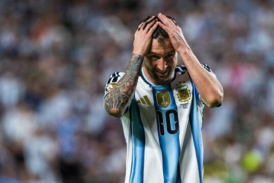 Lionel Messi of Argentina