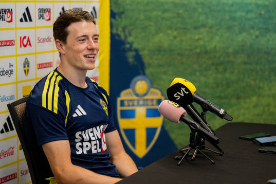Elliot Stroud of the Swedish men's national football team