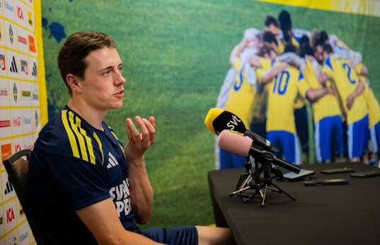 Elliot Stroud of the Swedish men's national football team