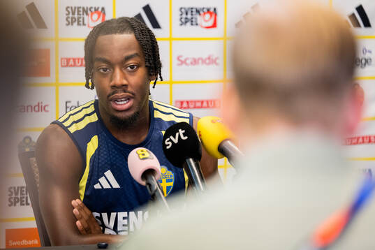 Anthony Elanga of the Swedish men's national football team