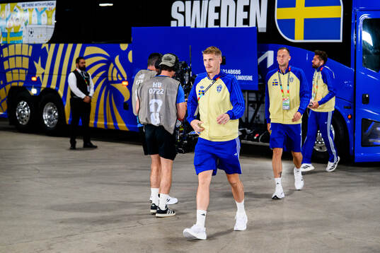Eric Smith, Gustaf Nilsson and goalkeeper Kristoffer