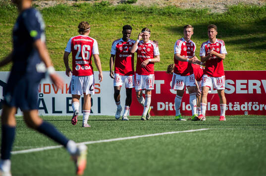 Sandvikens Johan Arvidsson jublar