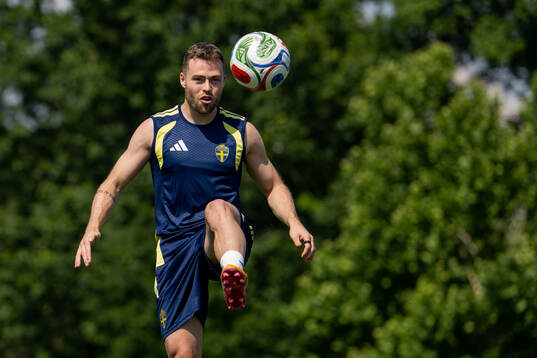 Gabriel Gudmundsson of the Swedish national football team