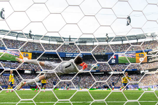 Goalkeeper Jacob Widell Zetterström of Sweden