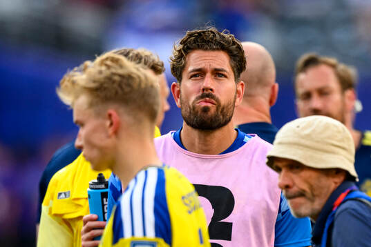 Goalkeeper Kristoffer Nordfeldt of Sweden