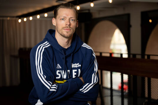 Viktor Gaddefors of the Swedish national basketball team