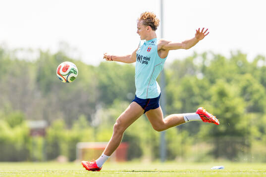 Andreas Schjelderup of the Norwegian national football team