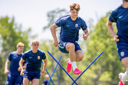 Henrik Falchener of the Norwegian national football team at
