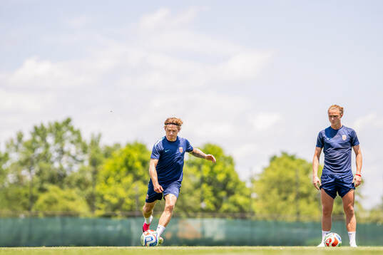 Patrick Berg and Thelo Aasgaard of the Norwegian national