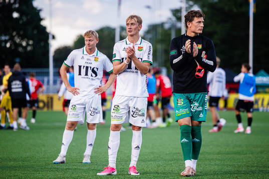 GAIS Henry Sletsjøe och målvakt Kees Sims