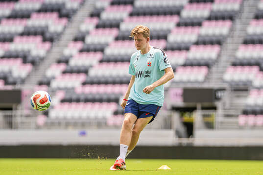 Jens Petter Hauge of the Norwegian national football team
