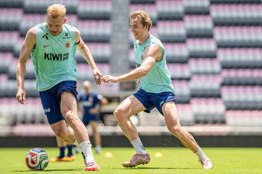 Sondre Langås and Kristian Thorstvedt of the Norwegian
