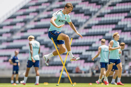 Sander Berge of the Norwegian national football team at a