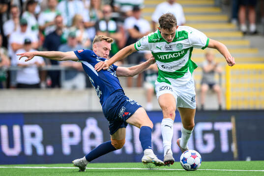 Degerfors Sebastian Ohlsson och Västerås Mikkel Ladefoged