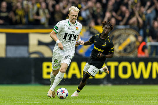 GAIS Robin Wendin Thomasson och AIKs Axel Kouame